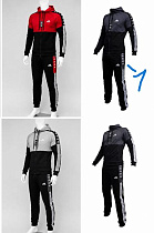 Костюм Спорт Sevim SV3414-1 black-d.grey - делук