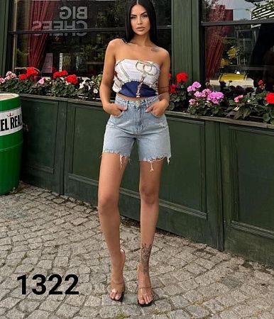 Шорты Jeans Style 355-1322 l.blue - делук