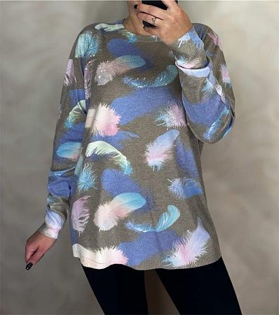 Свитер Levisha 25215 khaki - делук