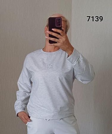 Свитер Fsn 7139 l.grey - делук