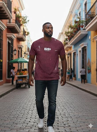 Футболка 2Bro 26079 wine - делук