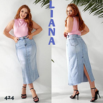 Юбка Liana Denim 424 l.blue - делук