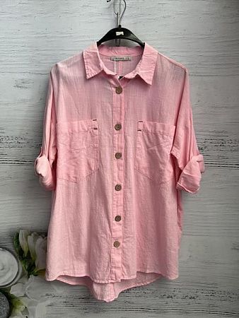 Рубашка New Season 8598 pink - делук
