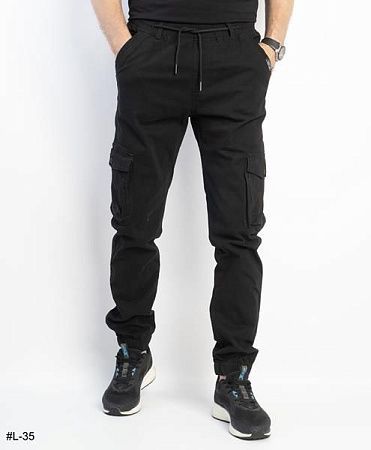 Джоггеры Basanjiu L35 black - делук