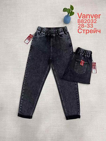 Джинсы Vanver B82032 d.grey - делук