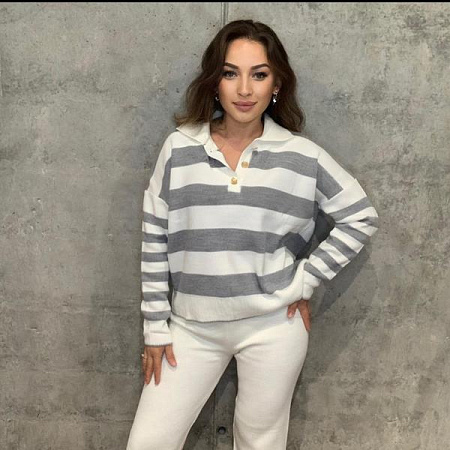 Свитер Modnulya 1677 grey - делук