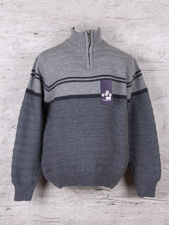 Свитер Ismail 106 grey-d.grey - делук