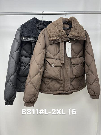 Пуховик Kilodoor B811 brown - делук