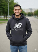 Худи Delviago DL549 black - делук