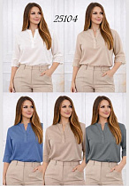 Блузка Elena&Vika 26104 khaki - делук