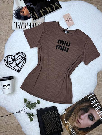 Футболка Arina 4209 brown - делук