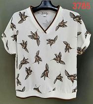Футболка Lida 3785 white-grey - делук