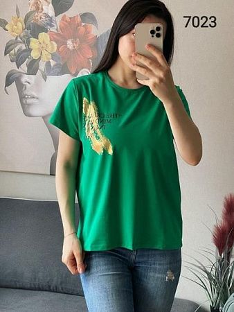 Футболка Fsn 7023 green - делук