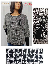 Свитер Lida 9386 black - делук