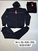Костюм Спорт Vip Stendo 0187 black (M-3XL) - делук