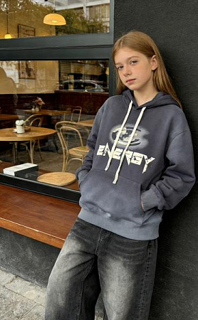 Худи Yalisi 8053 d.grey - делук