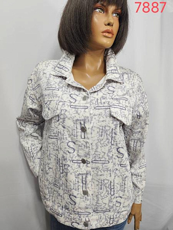 Рубашка Lida 7887 white - делук