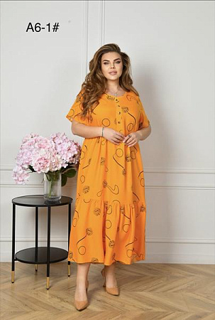 Платье Romeo Life A6-1 orange - делук