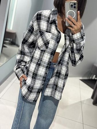 Рубашка Comod 7765 white-grey - делук