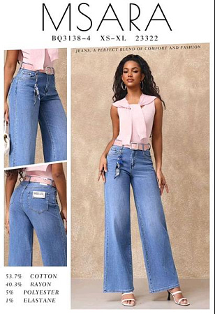 Джинсы Jeans Club BQ3138-4 l.blue - делук