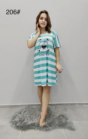 Ночнушка Anion 206 l.blue - делук