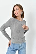 Свитер Karon 10677 grey - делук