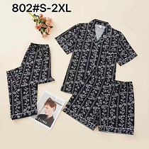 Пижама Brilliant 802 black - делук