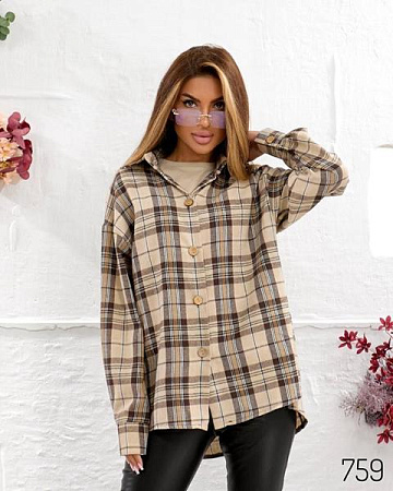 Рубашка Loren 759 beige - делук