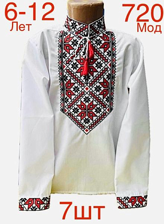 Вышиванка Надийка ND833-720 white - делук