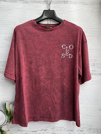 Футболка New Season 8431 wine - делук
