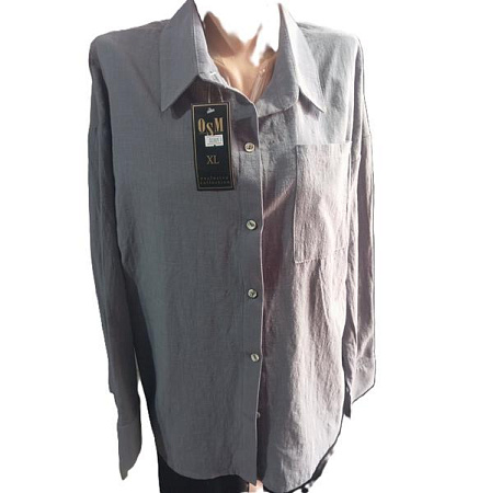 Рубашка Mso 32681 grey - делук