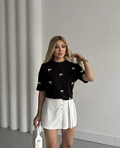 Футболка New Season F008 black - делук