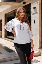 Вышиванка Dgmd 3206 white - делук