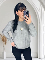 Свитер Levisha 25415 grey - делук