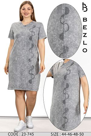 Платье Alberk 23-745 grey - делук