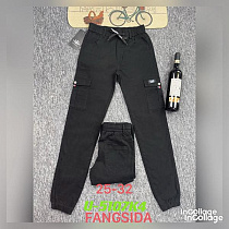 Джинсы Fangsida U5107K4 black - делук
