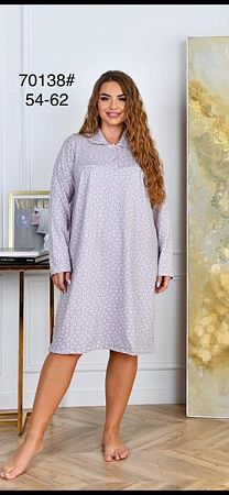 Ночнушка Romeo Life 70138 grey - делук