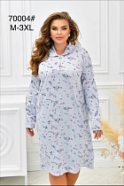 Ночнушка Romeo Life 70004 l.blue - делук