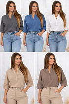 Блузка Elena&Vika 26105 brown - делук