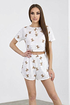 Пижама Trikotag 945 white-brown - делук