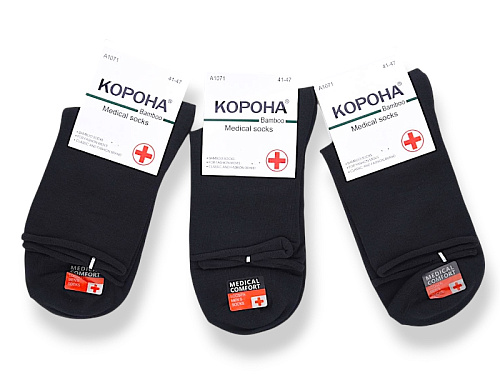 Носки Jelzin A1071-3 black - делук