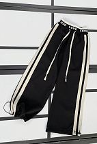Штаны Спорт Kosmy 408 black-beige - делук