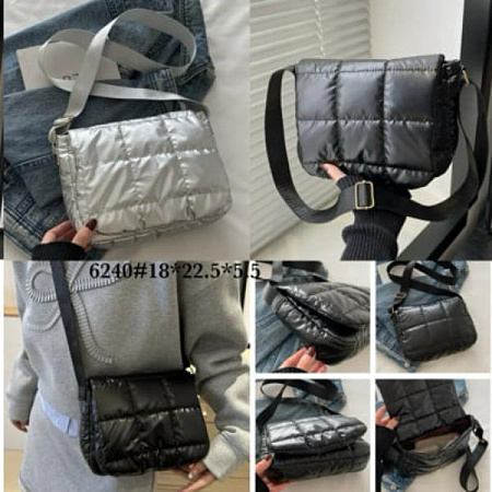 Сумка Fashion Bag 6240 silver - делук
