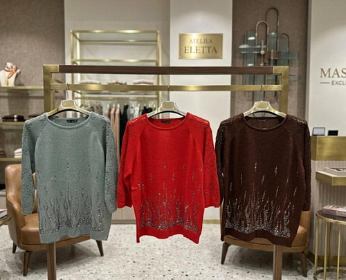 Свитер Julia JL1026 red - делук