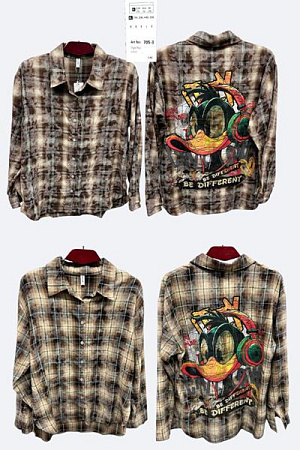 Рубашка Dgmd 705-3 d.beige - делук