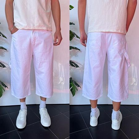Бриджи Three Black 2257 white - делук