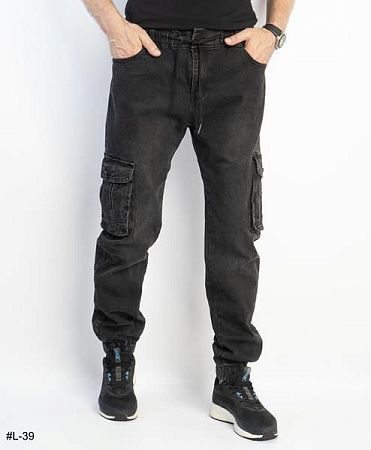 Джоггеры Basanjiu L39 grey - делук