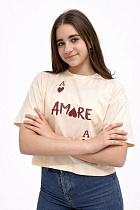 Топ Moda School M548 beige - делук