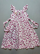 Сарафан Bright Harmony 762 white-crimson - делук