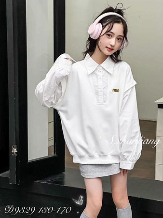 Блузка Meloria 9329 white - делук